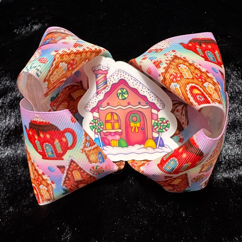 Gingerbread House Bow